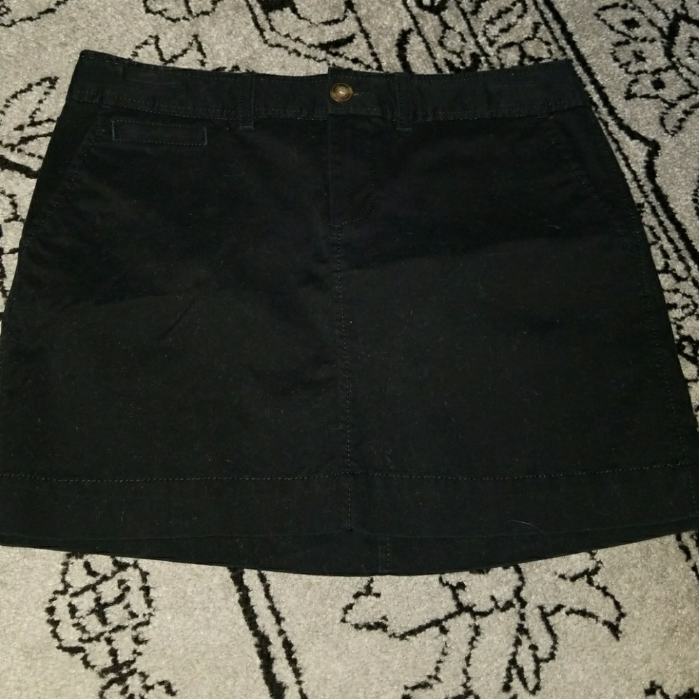 Black mini skirt